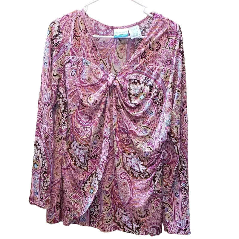 Exclusive Online Offer Announcements Maternity Womens Sz XL Long Sleeve Paisley Blouse Pink Exclusive Online Offer Announcements Maternity Womens Sz XL Long Sleeve Paisley Blouse Pink