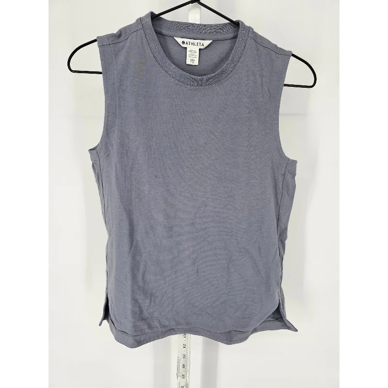 Deal Mania Athleta Womens Sz XXS Sleeveless Athletic T Shirt Mauve Purple Crewneck Tank Deal Mania Athleta Womens Sz XXS Sleeveless Athletic T Shirt Mauve Purple Crewneck Tank