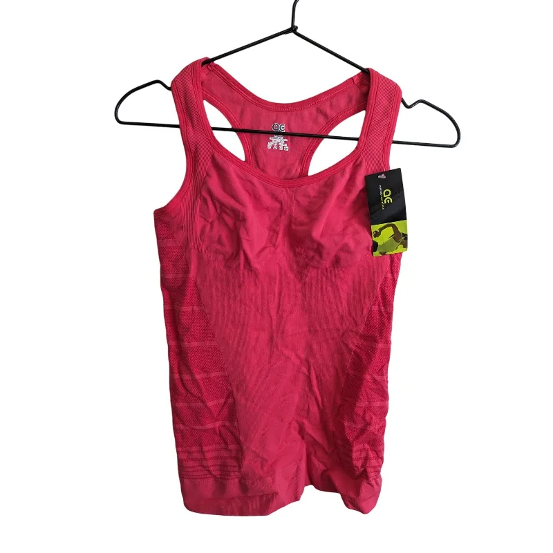 Final Markdown Athletic Essentials Womens Sz M Racerback Fitted Running Tank Top Pink NEW
