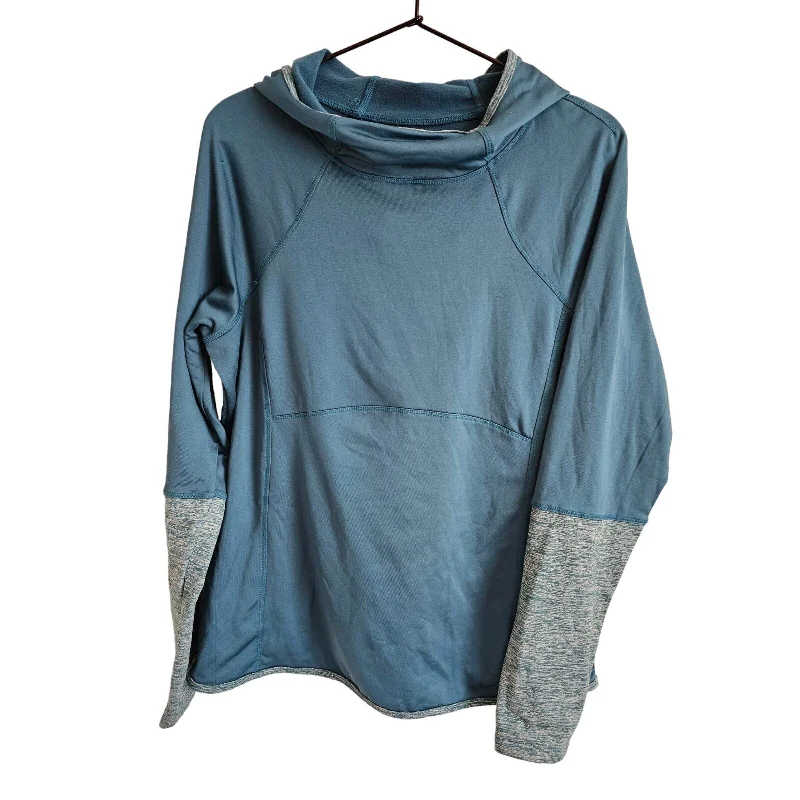 Super Deal Avia Womens Sz L Pullover Athletic Hoodie Dark Teal and Gray