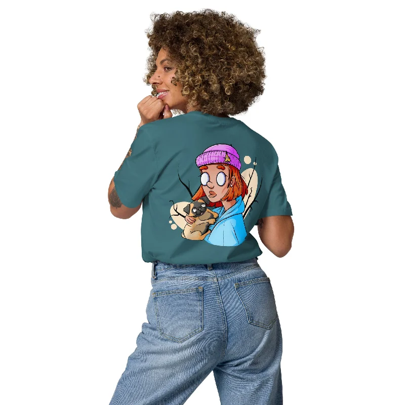 Deep Discounts Back Printed Short Sleeve Women's Organic T-Shirt ZOMBIE MOOD 2