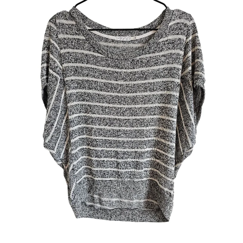Special Promotion Blue Bird Womens Sz M Super Soft Slouchy Top White Gray Striped