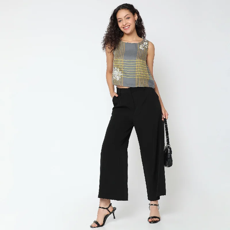 Major Savings Boxy Fit Checkered Top