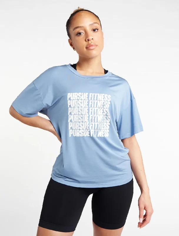 Super Savings Boyfriend T-Shirt - Dusky Blue
