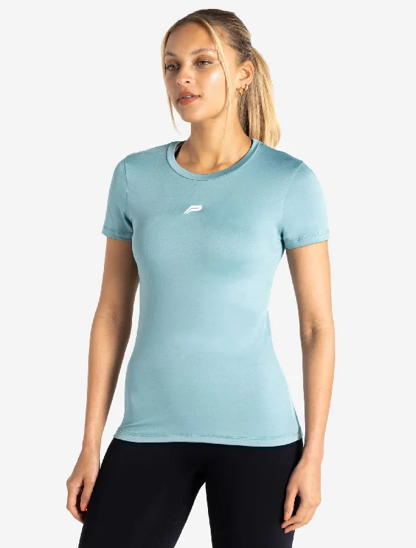 Stock Clearance BreathEasy Full-Length T-Shirt - Dusky Blue