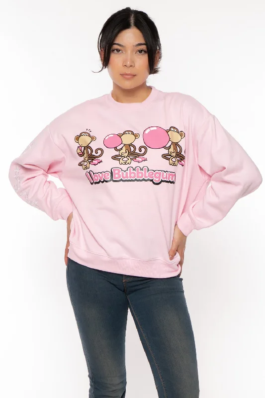 Shop and Save Bubblegum - Bobby Jack Oversized Premium Sweatshirt - Pink