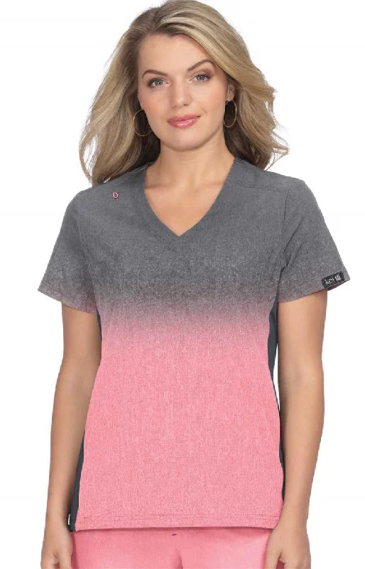 Charcoal Heather Soft Pink Ombre