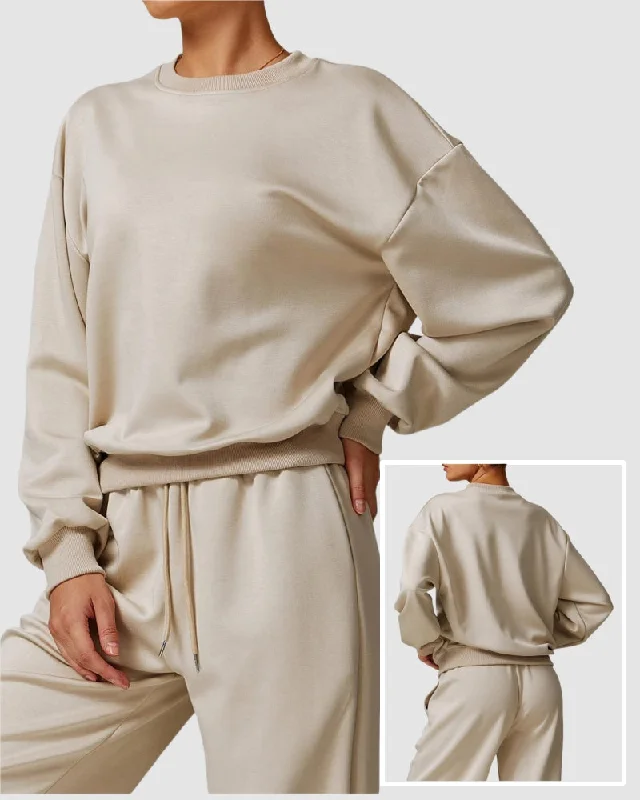 Discount Extravaganza Casual Crew Neck Long Sleeve Pullover Sweatshirt S-XL