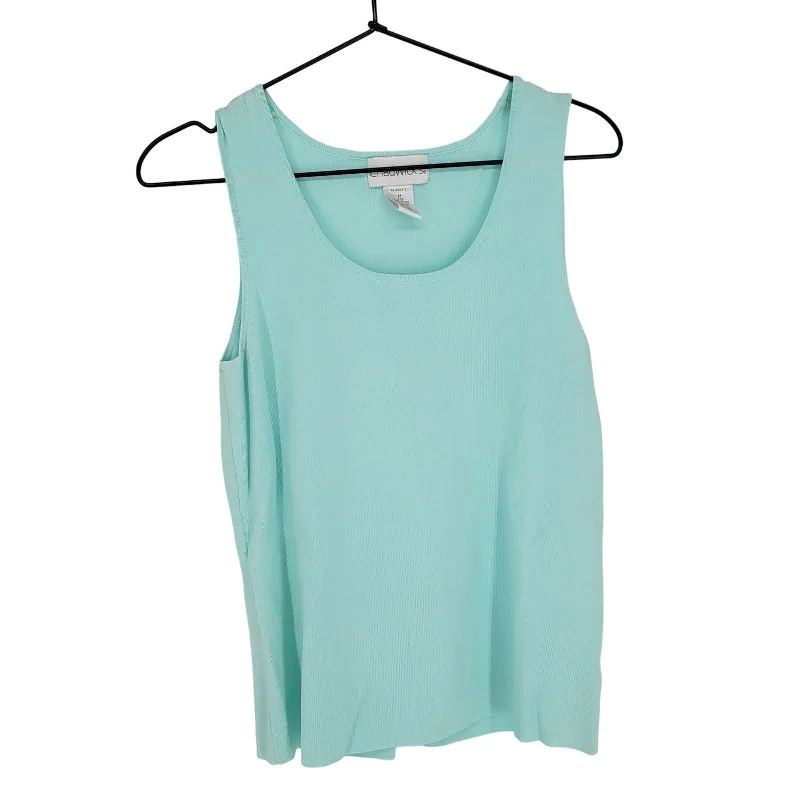 Special Price Chadwicks Womens Sz M Sleeveless Knit Blouse Light Blue