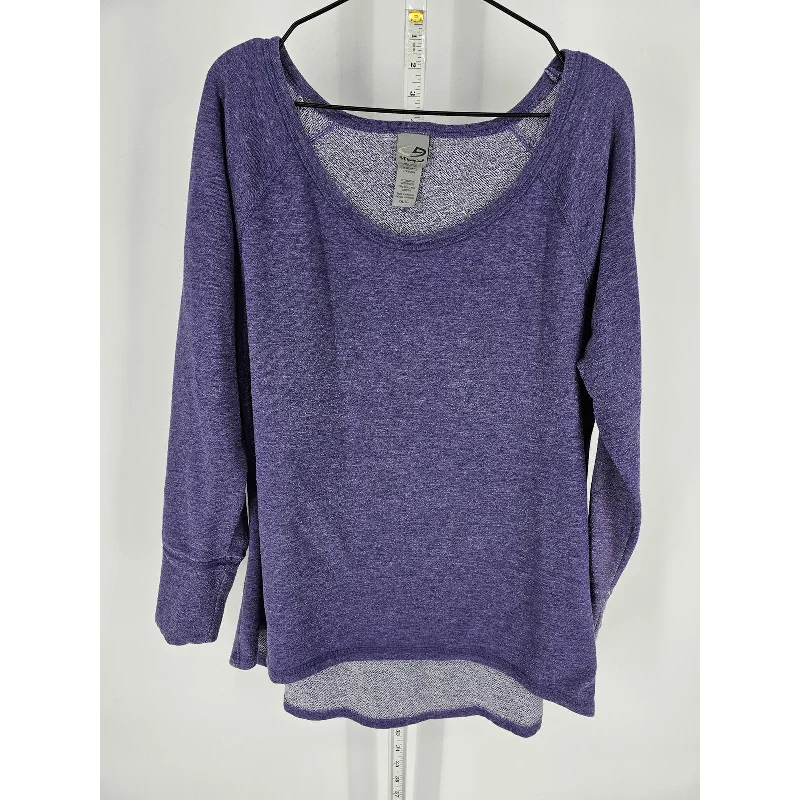 Epic Deals Champion Womens Sz XXL Long Sleeve Scoop Neck Lightweight Sweatshirt Purple