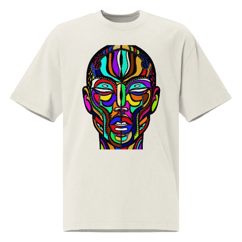 Mega Deal COLORFUL TRANSFORMATION 2 Unisex Oversized Faded T-Shirt