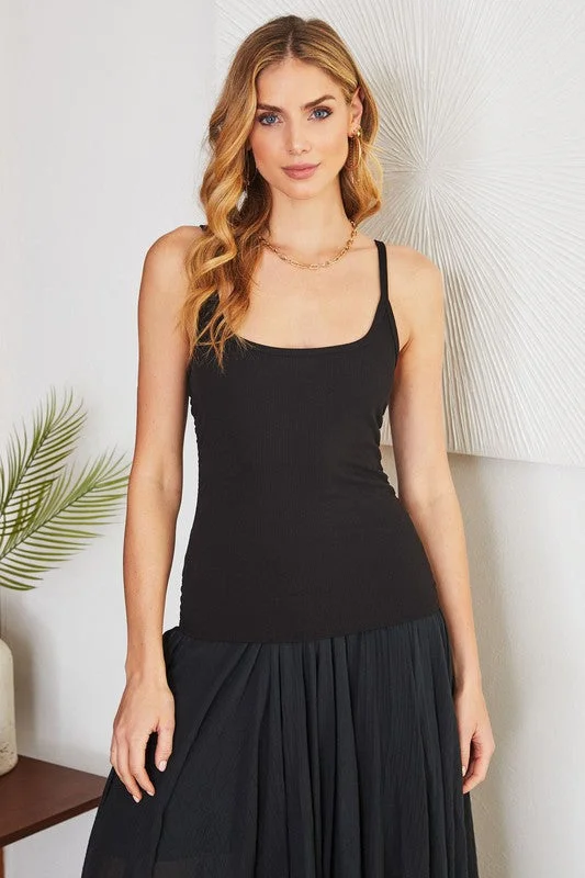 Price Meltdown The Ribbed Ruched Side Tank