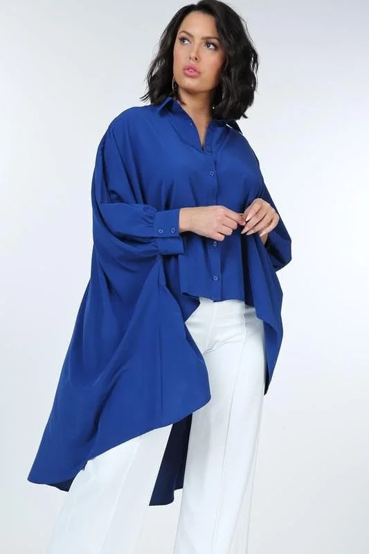 Final Sale CQ by CQ - High Low Oversize Boxy Shirt