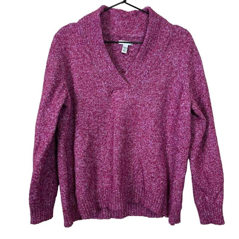 Sale Event Croft & Barrow Womens Sz 1X V Neck Pullover Knit Sweater Pink