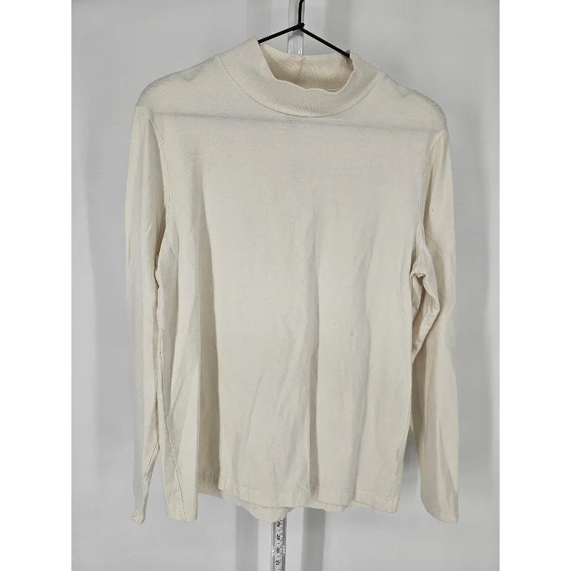 Extra Savings Croft & Barrow Womens Sz L Classic Tee Long Sleeve T Shirt White Mock Neck Extra Savings Croft & Barrow Womens Sz L Classic Tee Long Sleeve T Shirt White Mock Neck