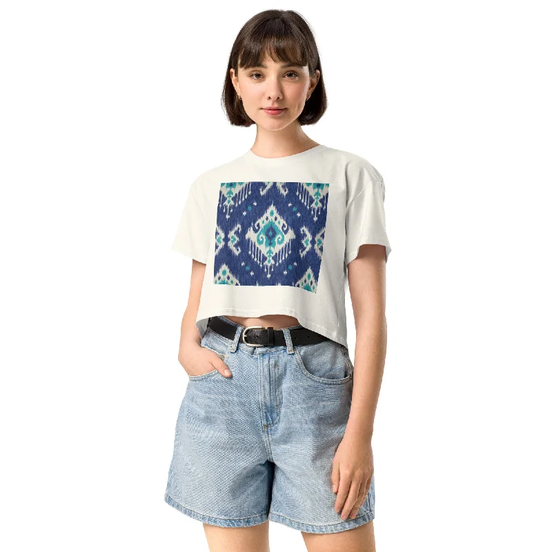 Don't Wait Cropped Top Crew Neck ATLAS PATTERN 2