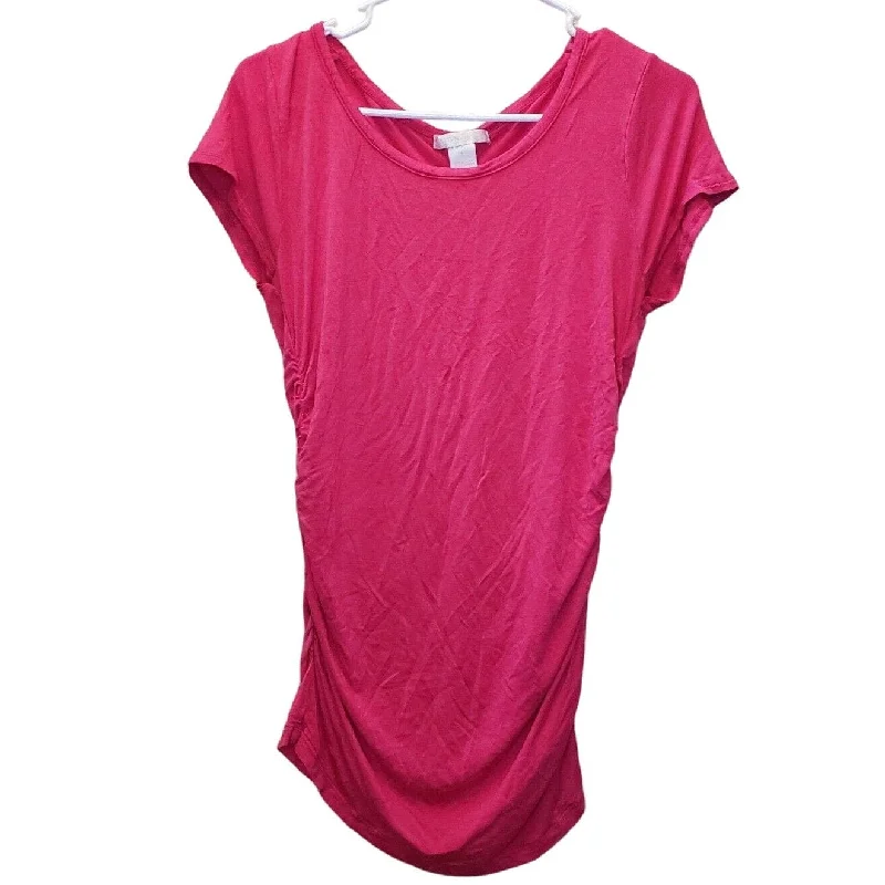 Deal of the Day Design History Womens Sz L Short Sleeve Tunic shirt Bright Pink Barbie Core Deal of the Day Design History Womens Sz L Short Sleeve Tunic shirt Bright Pink Barbie Core