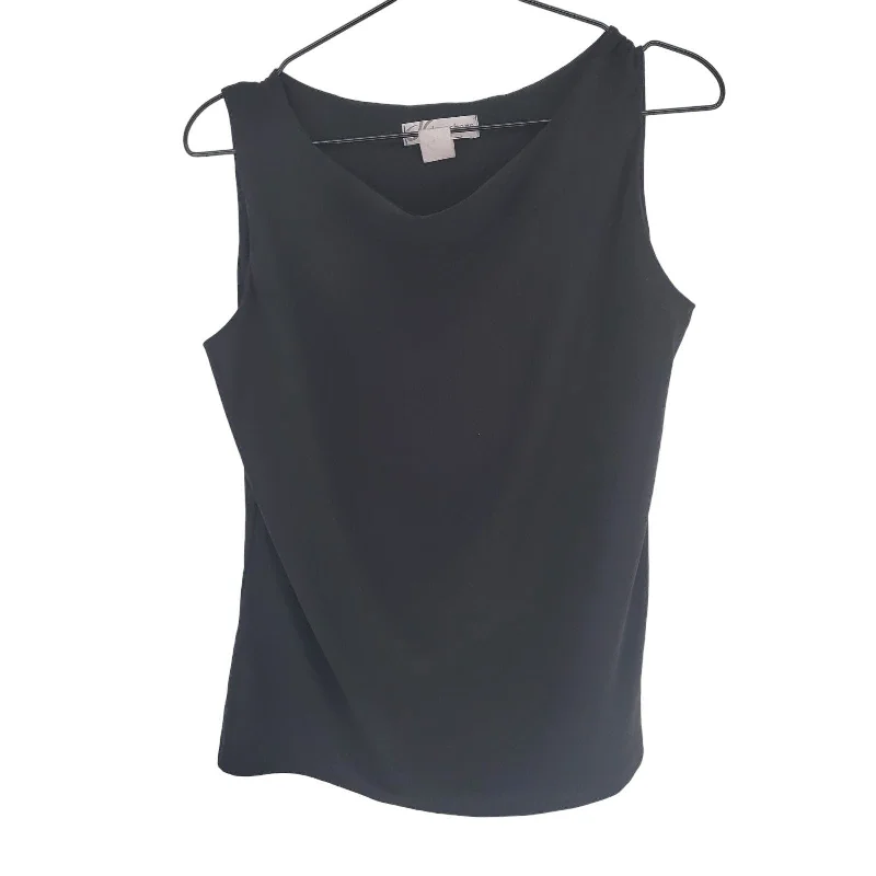 Price Cut Dressbarn Womens Sz L Classic Scoop Neck Tank Top Black Layering Piece