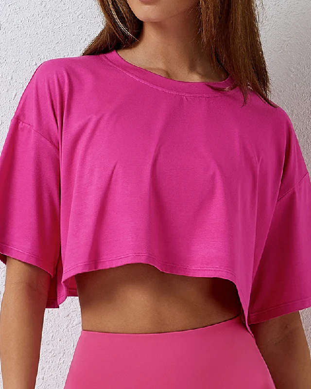 Best Bargains Environmentally Friendly Sports Short Sleeve Cover Loose T-shirt S-XL