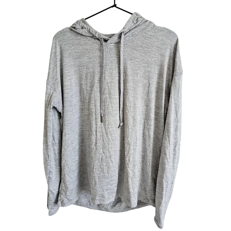 Special Price Gaiam Womens Sz L Lightweight Athletic Hoodie Open Back Yoga