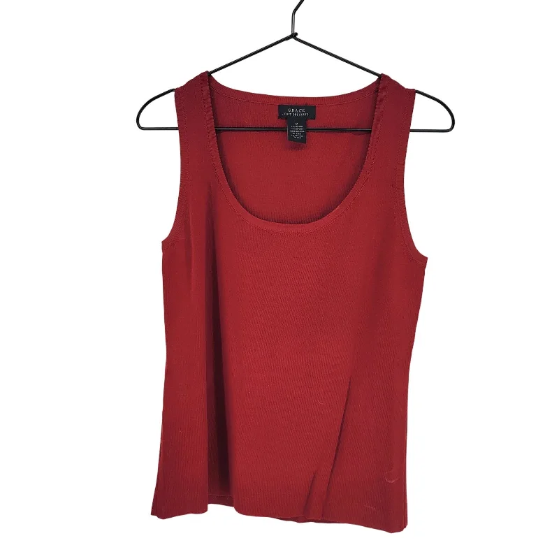 The Best Prices Grace Knit Dressing Womens Sz M Sleeveless Knit Tank Top Solid Red
