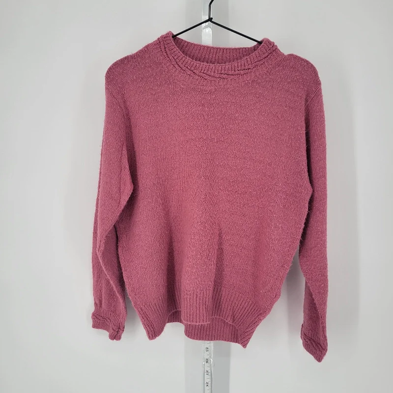Reduced Prices Haband Womens Sz S Dark Blush Pink Knit Sweater Crew Neck