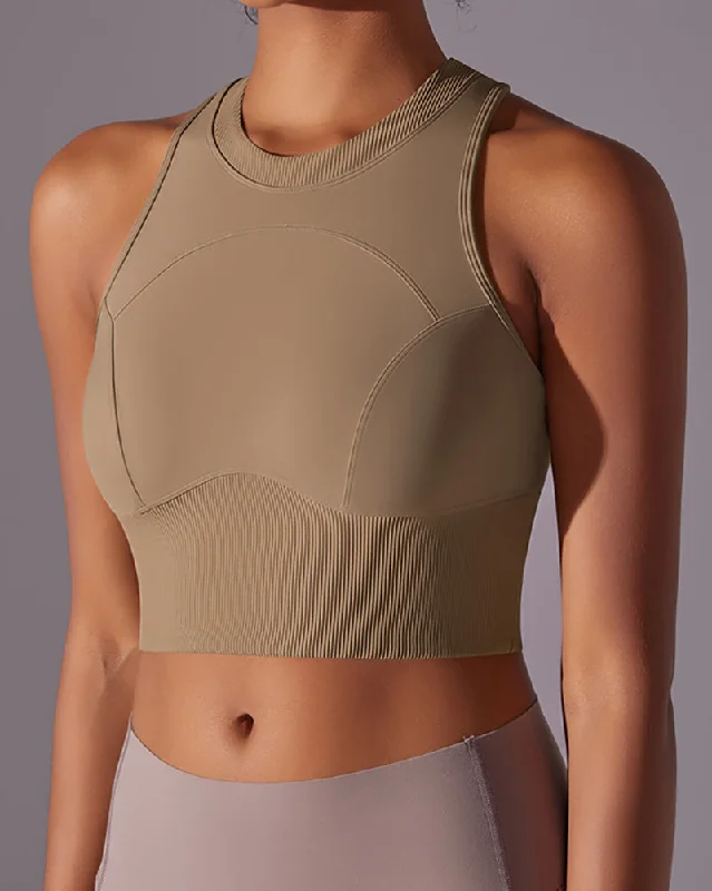 Shop and Save Hollow Out Back Slim Line Fixed Pad Fitness Vest S-XL