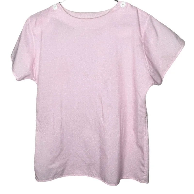 Massive Deals Honors Misses Womens Sz S Light Pink White Polka Dot Short Sleeve Blouse Massive Deals Honors Misses Womens Sz S Light Pink White Polka Dot Short Sleeve Blouse