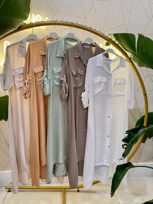 Price Buster Italian Button Down Shirt Dress
