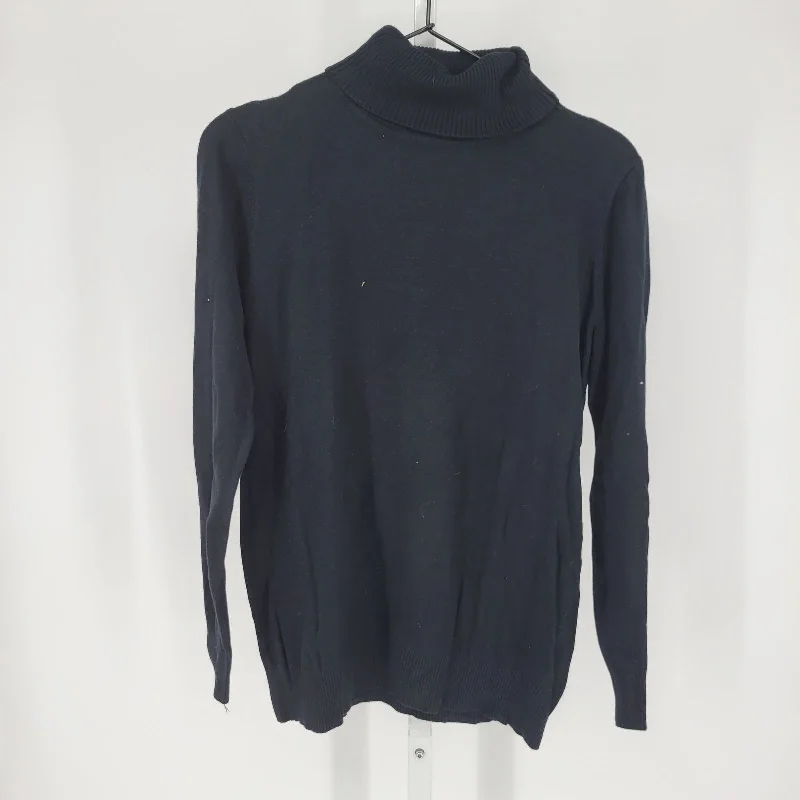Exclusive Online Offer Joseph A Womens Sz L Knit Turtleneck Sweater Solid Black