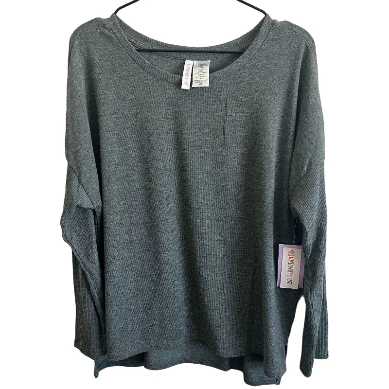 Shop and Save Joyspun Womens Sz M Gray Long Sleeve Slouchy Athletic Athleisure T Shirt Shop and Save Joyspun Womens Sz M Gray Long Sleeve Slouchy Athletic Athleisure T Shirt