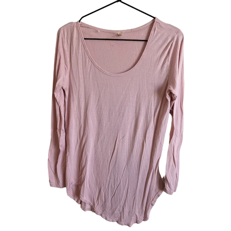 Bonus Savings Love & Charm Womens Sz M Long Sleeve T Shirt Blush Pink