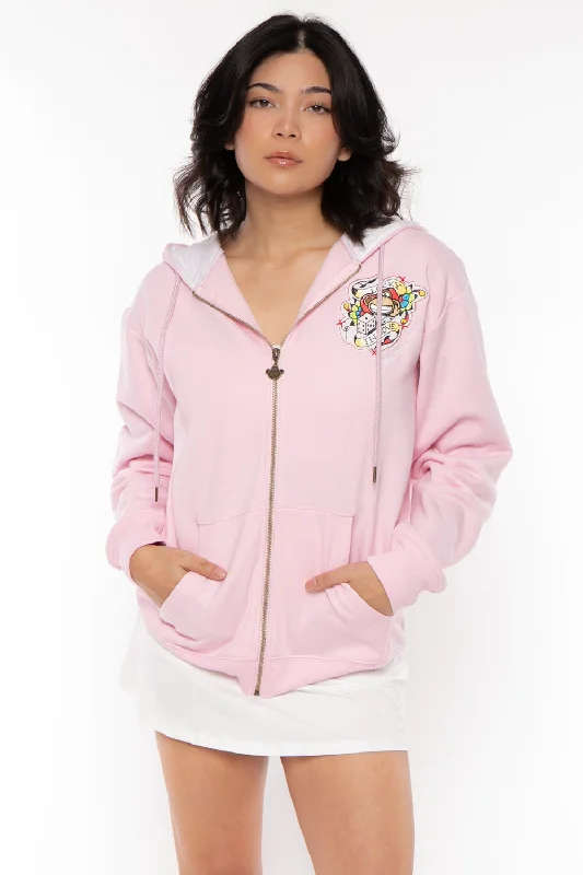 Lowest Prices Lucky - Bobby Jack Oversized Premium Zip Hoodie - Pink