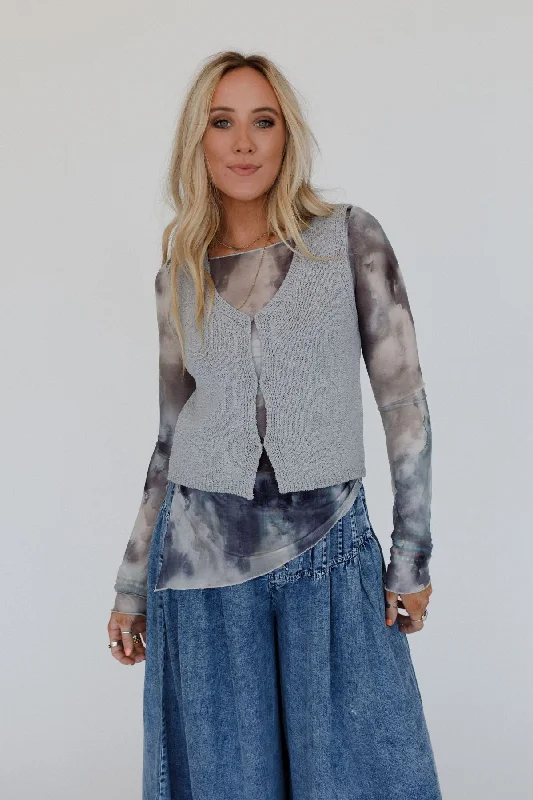 TIME-Limited Offer Maddy Sweater Vest - Gray