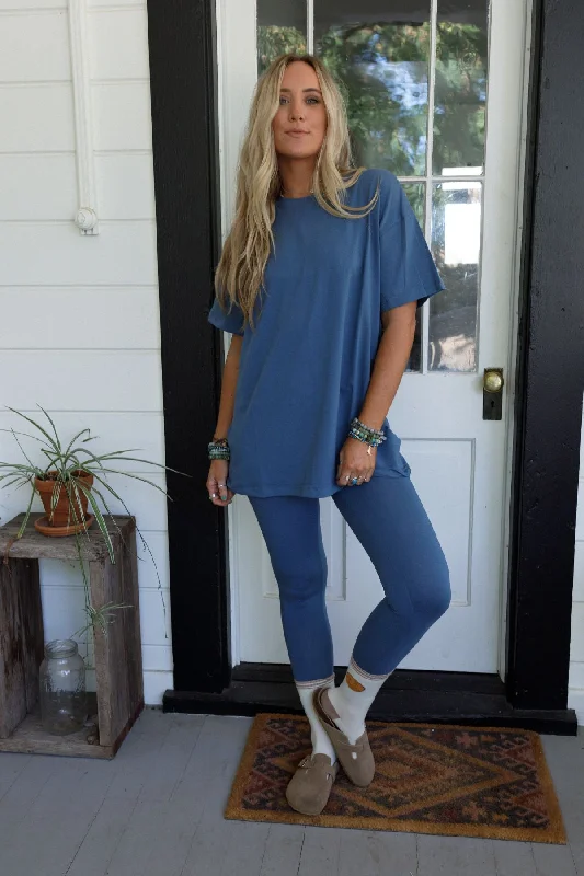 Super Savings Maren Tee And Legging Set - Dusty Blue