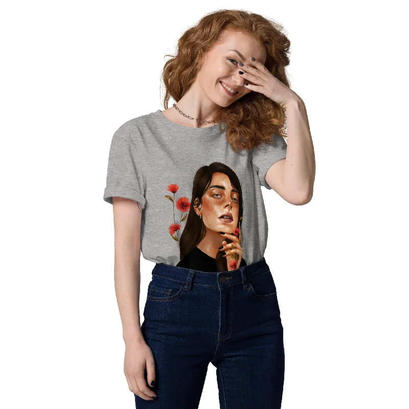 Unmissable Offer Medium Fit Short Sleeve Women's Organic T-Shirt PETAL
