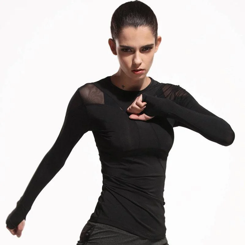 Closeout Sale Mesh Hollow Yoga Top