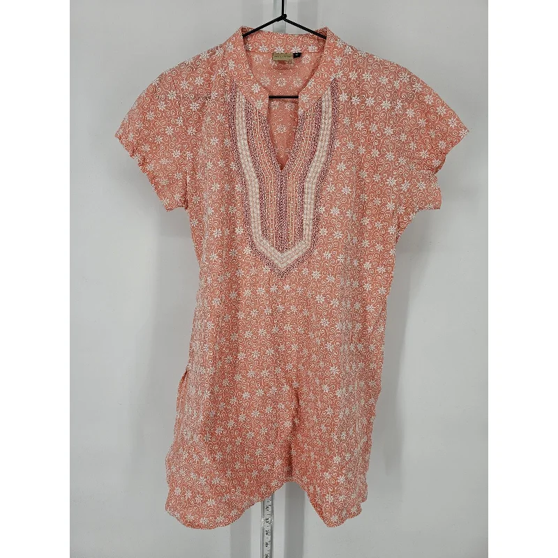 Savings Spectacular Neerus Womens Sz XL Short Sleeve Tunic Top T Shirt Embroidered Light Pink Salmon Savings Spectacular Neerus Womens Sz XL Short Sleeve Tunic Top T Shirt Embroidered Light Pink Salmon
