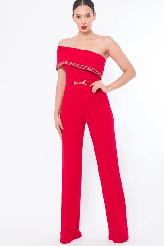 Clearance Event Off Shoulder Fashion Jumpsuit