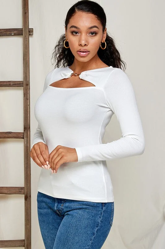 Exclusive Preview Off the Shoulder Knit Top