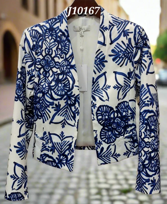 YEAR-End Clearance The OVI Damask Print Design Blazer