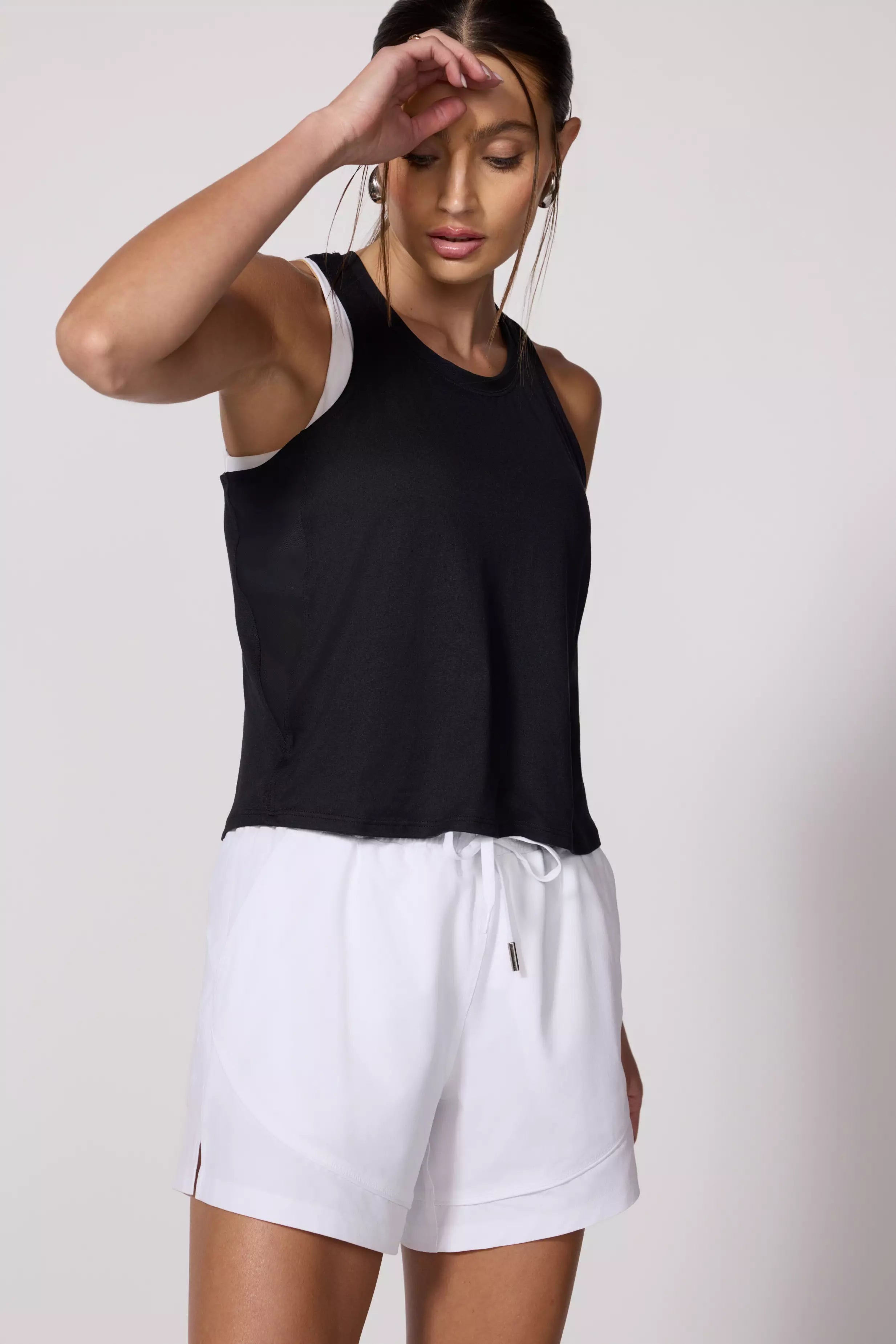 Limited Time Offer Pace Relaxed Fit Tank - Black