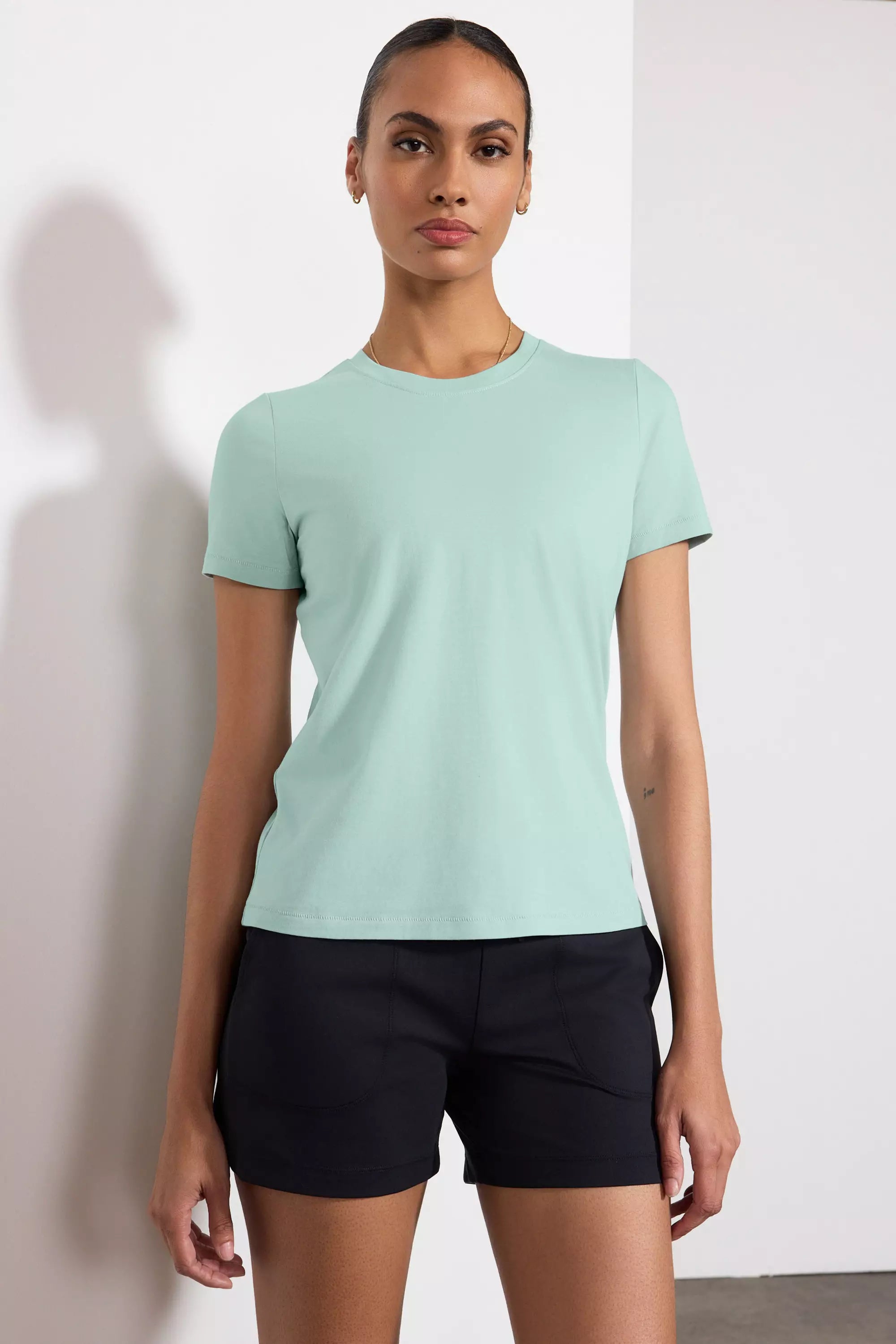 Special Savings Pima Cotton Classic Fit Tee - Blue Haze