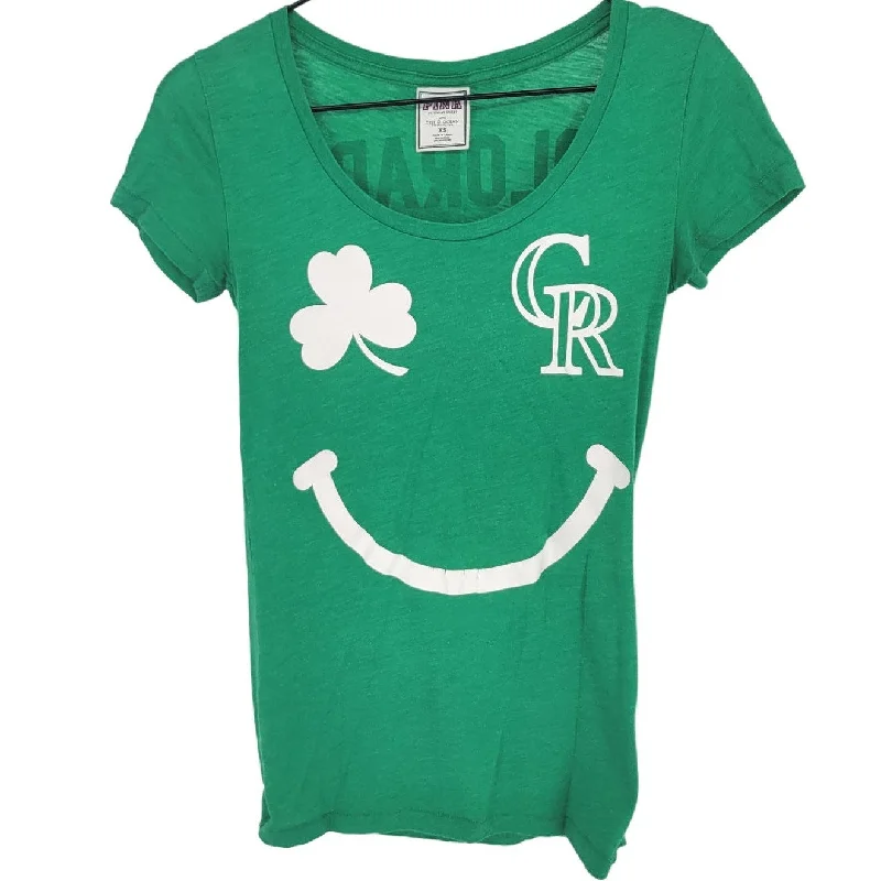 Limited Time Discount PINK Victorias Secret Colorado Rockies Womens XS Short Sleeve T Shirt Shamrock Limited Time Discount PINK Victorias Secret Colorado Rockies Womens XS Short Sleeve T Shirt Shamrock
