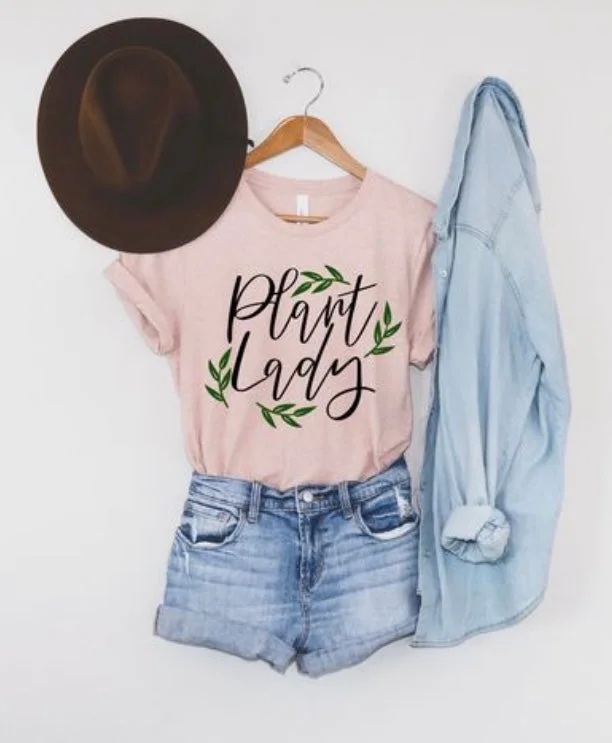 Deep Discounts Plant Lady T-Shirt