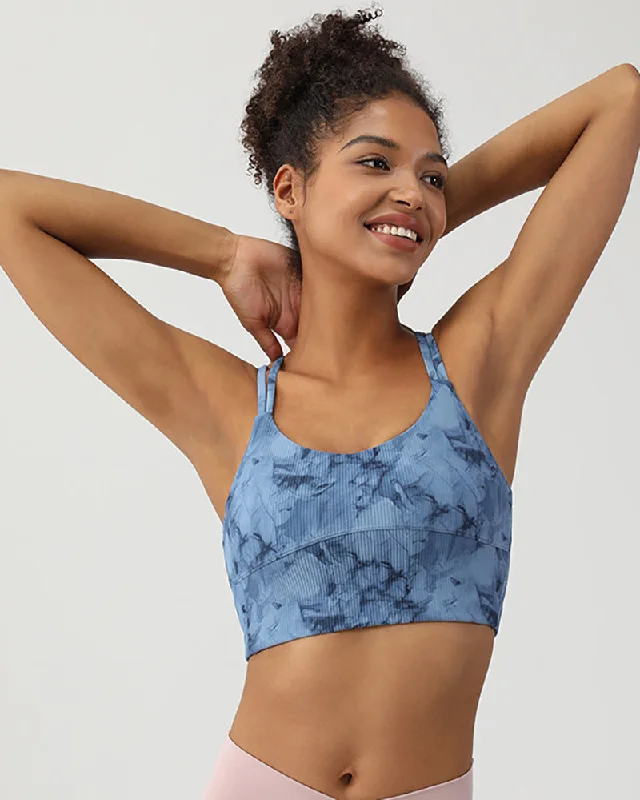 Savings Event Popular Summer Sling Printed Yoga Sports Bra S-2XL