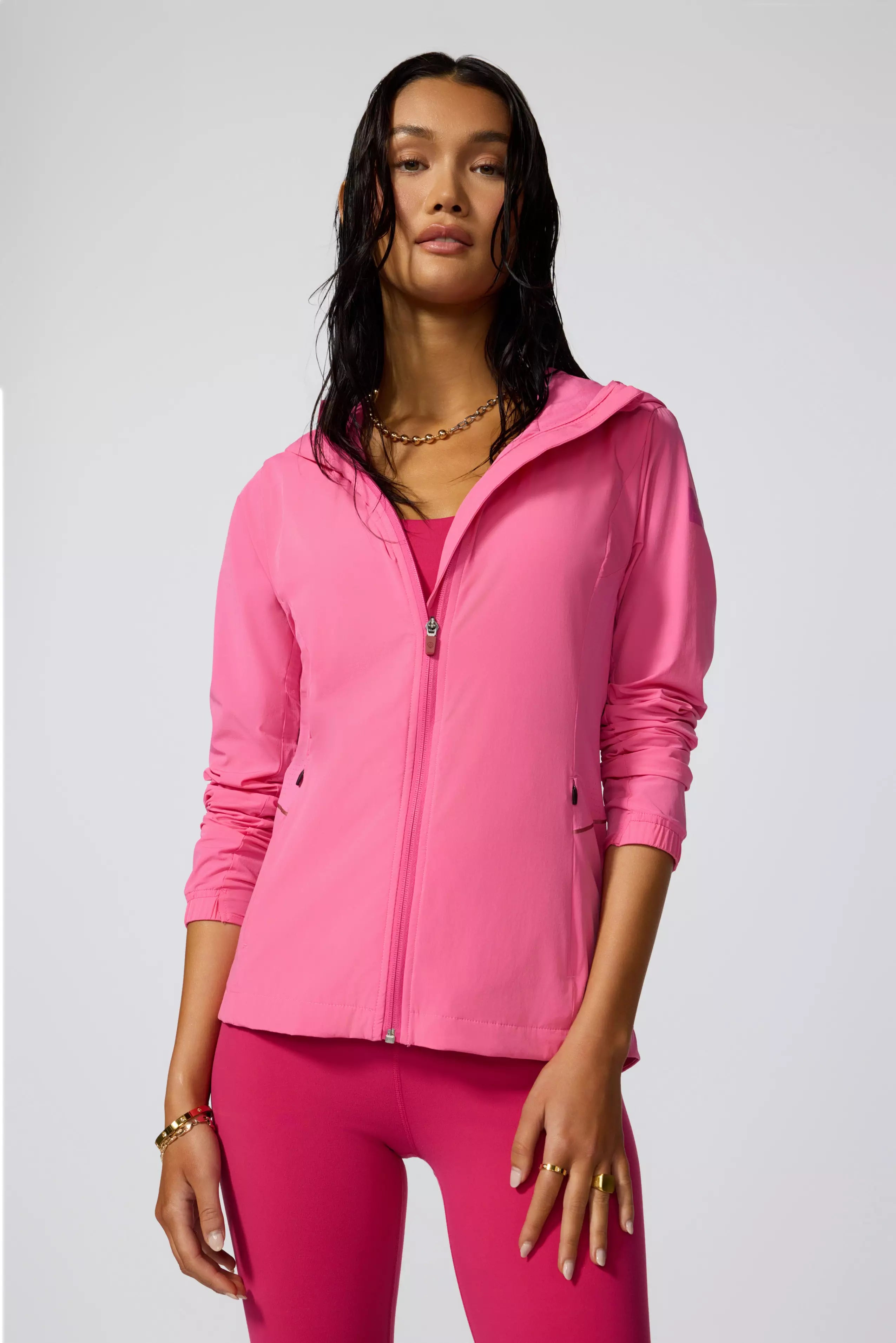 Midnight Madness Quest Packable Jacket - Sangria Sunset