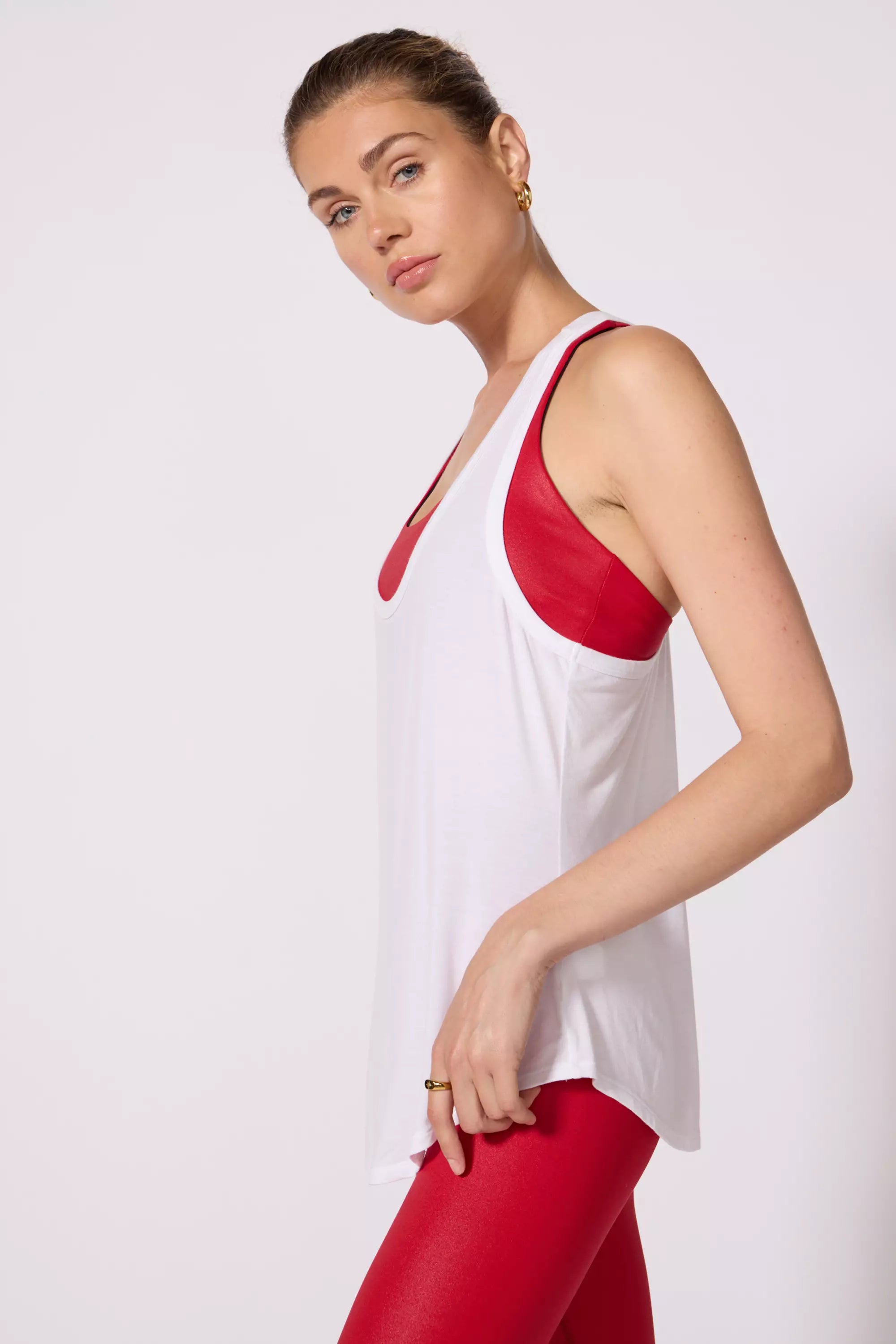Early Bird Discount Racer Tank - Brilliant White