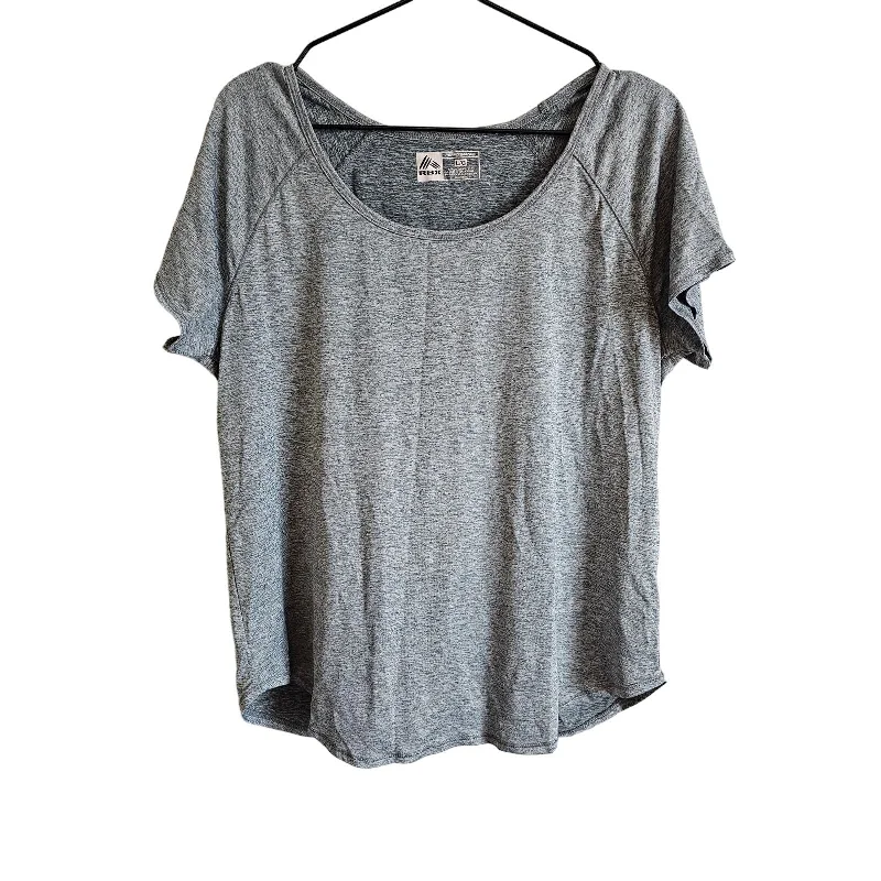 Special Savings RBX Womens Sz L Short Sleeve Athletic Shirt Scoop Neck Light Gray