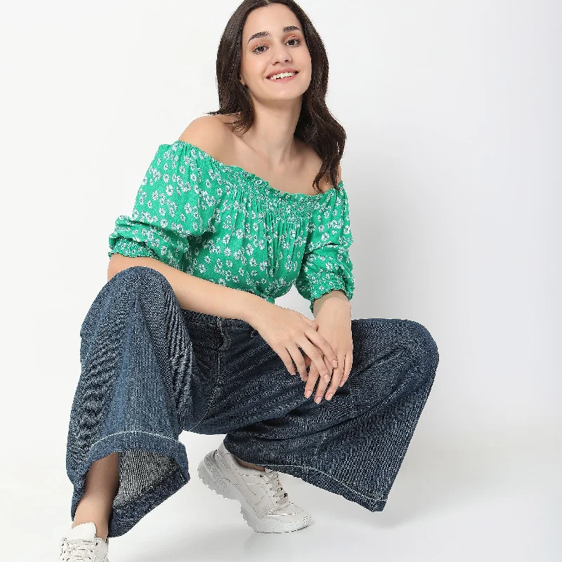 Unbeatable Prices Regular Fit Floral Top
